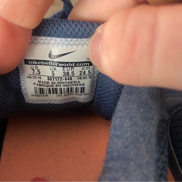 Nike MD runner 2 mid Womens size 7.5 shoes blue mid top running sneakers - Picture 8 of 8